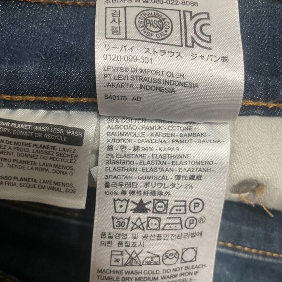 Levi's 541™ Athletic Taper Fit Men's Jeans W30/L32 Midnight Medium Wash Stretch - Picture 6 of 12